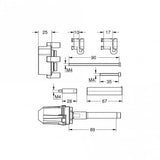 Grohe Rapido SmartBox 25 mm Extension Set for Single‑Lever Bath & Shower Mixers