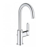 Grohe BauEdge Single Lever Basin Mixer Tap 1/2″ L‑Size With Pop Up Waste