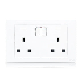 2gang Switched Socket 250v 13a BoB electrical