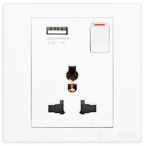 Switched Universal Socket With Usb BoB electrical
