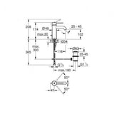 Grohe Essence S-Size Basin Mixer Brushed Sunset