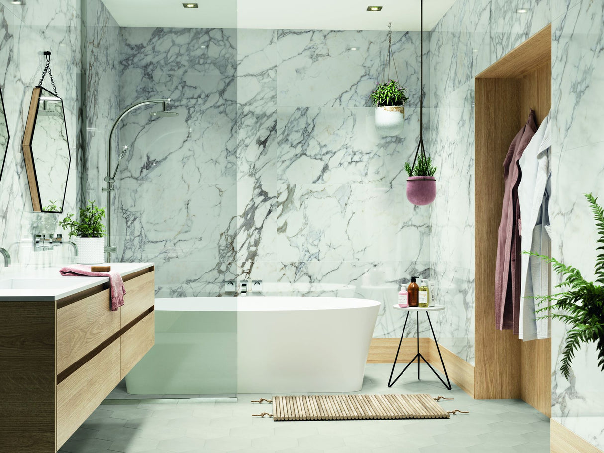 Tile-AP. Calacatta Pol Silver