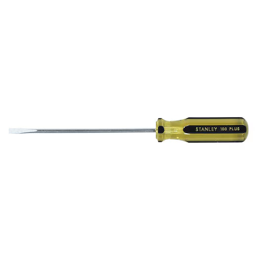 STANLEY 100 PLUS® 3/16 in × 6 in Cabinet Tip Screwdriver