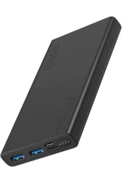 شاحن بروميت المحمول بسعة 10000 مللي أمبير - شحن سريع 2.0 أمبير، منفذي USB 