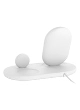 BoostCharge Pro 3-In-1 Wireless Charger - 7.5W Fast Qi Certified For iPhone 15/14/13/12/11 Series, Earlier Models, Apple Watch Series 5/4/3/2/1, Airpods Pro And QI Enabled Devices White