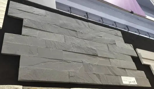 150*600 2cm LXC-029 Natural Black Slate cladding stone (Z shape 4 lines) (8,0.72)