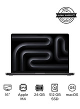 Apple MacBook Pro 16-inch M4 Pro, 24GB RAM, 512GB SSD – Space Black