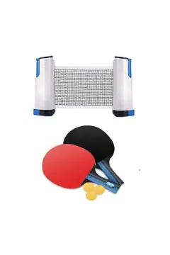 TELOON Table Tennis Bat Set With Net Set