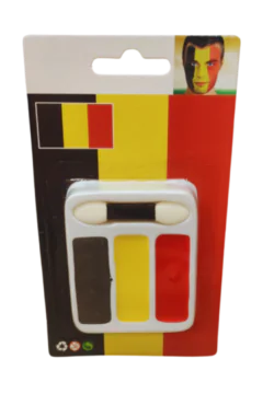 Quick Face Painting Kit with Brush (3 Packets) | Belgium