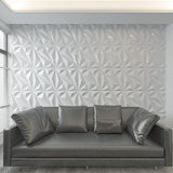 3D PVC Wall Panel – Matt Silver (D137)