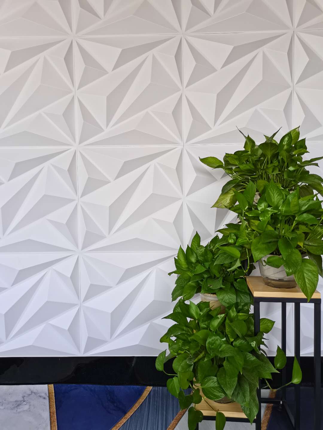 3D PVC Wall Panel – Matt Silver (D137)