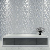3D PVC Wall Panel – Matt White (D137)