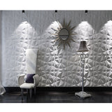 500*500*1mm 3D PVC Wall Panel Matt White D094