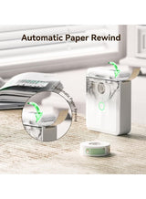 D110-M Bluetooth Thermal Label Printer with Tape 15mm – White