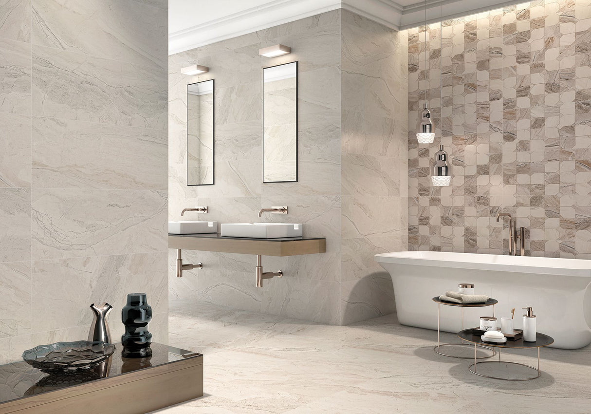 Tile Earthsong White 600x600