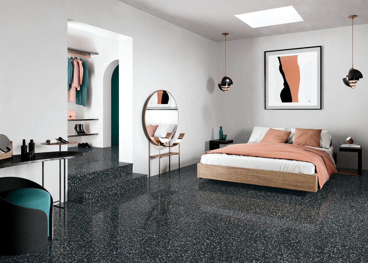600*600 Flake Black Medium R. (ND92) (3,1.08)