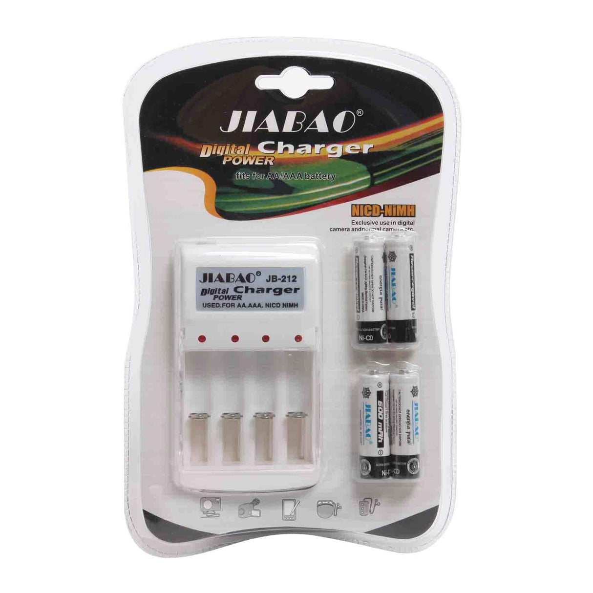Jiabao Digital Battery Charger Fits for AA, AAA Battery Qatar
