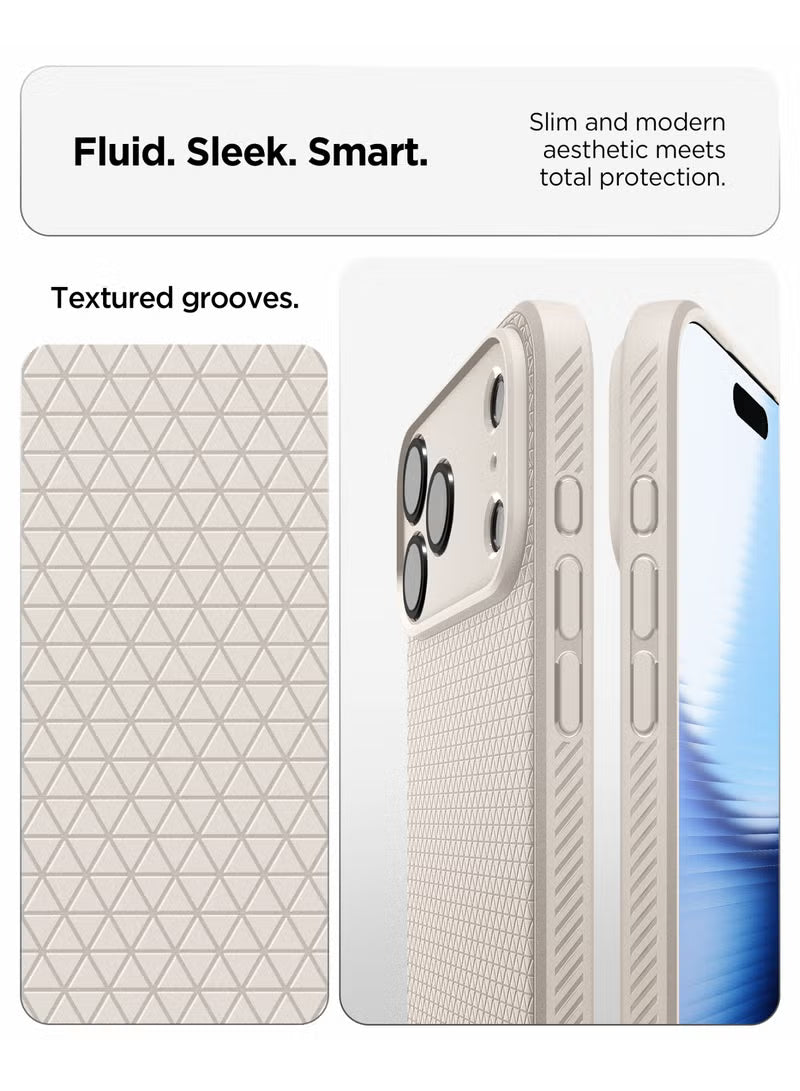 Liquid Air iPhone 17 Pro Max Case Cover (2025) - Natural Titanium