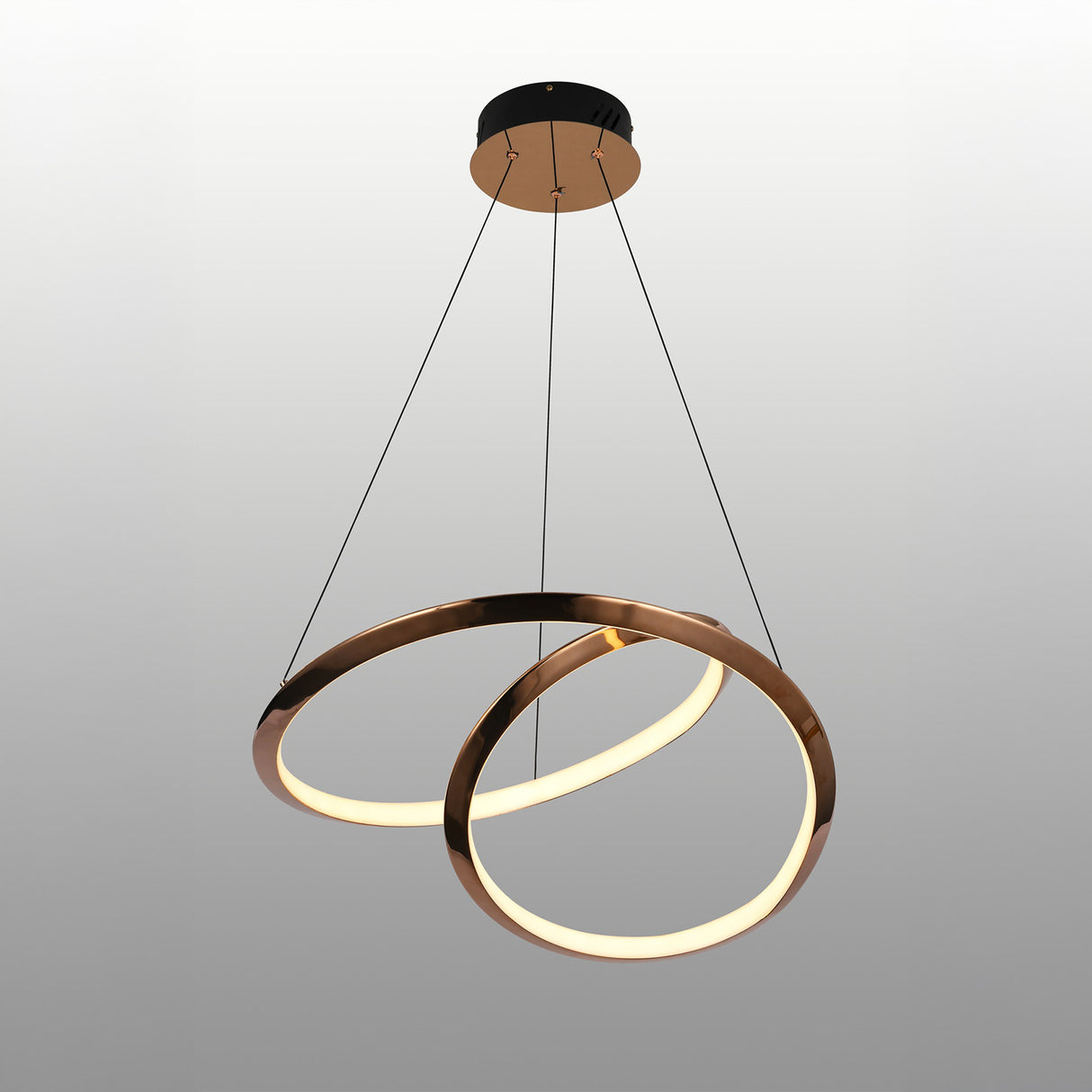 Pendant Lamp-7284 - 600+800 SS + Acrylic (Glossy Gold) LED 3000K