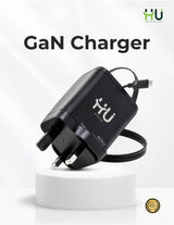 HAC-1045 GaN Fast Charger, 40W with 3 Ports & UK Plug
