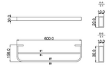 Double Towel Rack