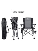 Toby’s Camping Chair-08 Grey Heavy-Duty Folding Chair 330 lbs