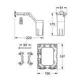 Grohe Dual Flush Valve Set – White