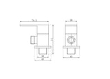 Z08 001 Chrome Angle Valve G1/2 – 62495