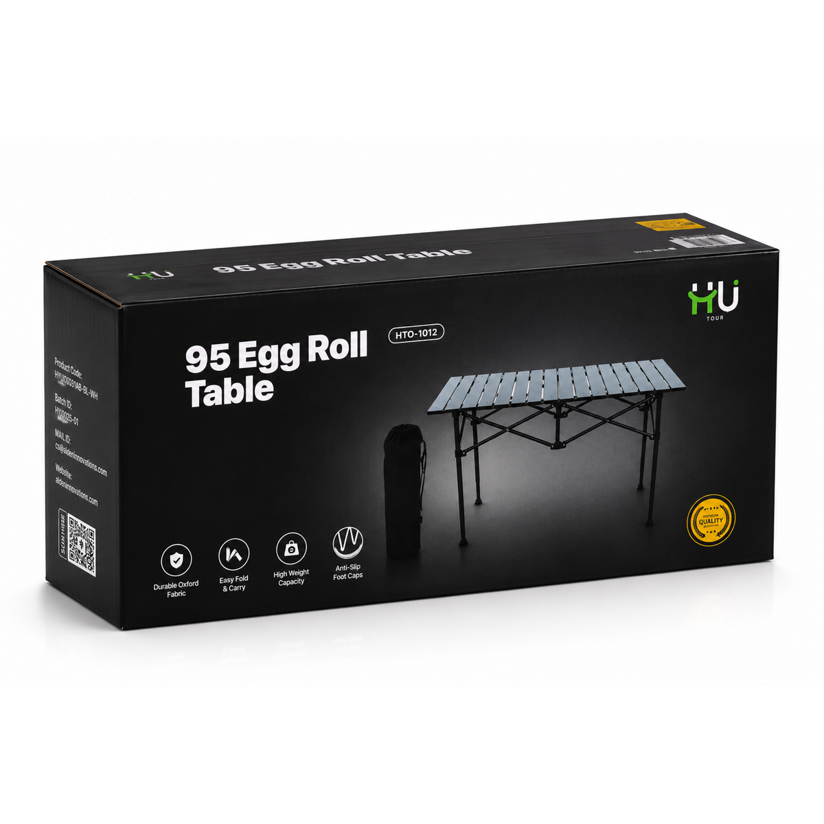 95 Egg Roll Table HTO-1012 – Durable Folding Camping Table