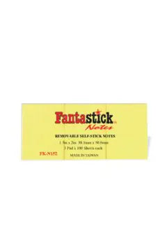FANTASTICK | Stick Notes 1.5 x 2" – Yellow