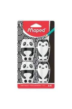 MAPED | Shaker Fancy 1 Hole Sharpener Pack of 4 Pcs