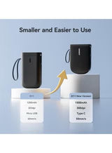 D11-H Bluetooth Thermal Label Printer 300dpi with Tape – Black