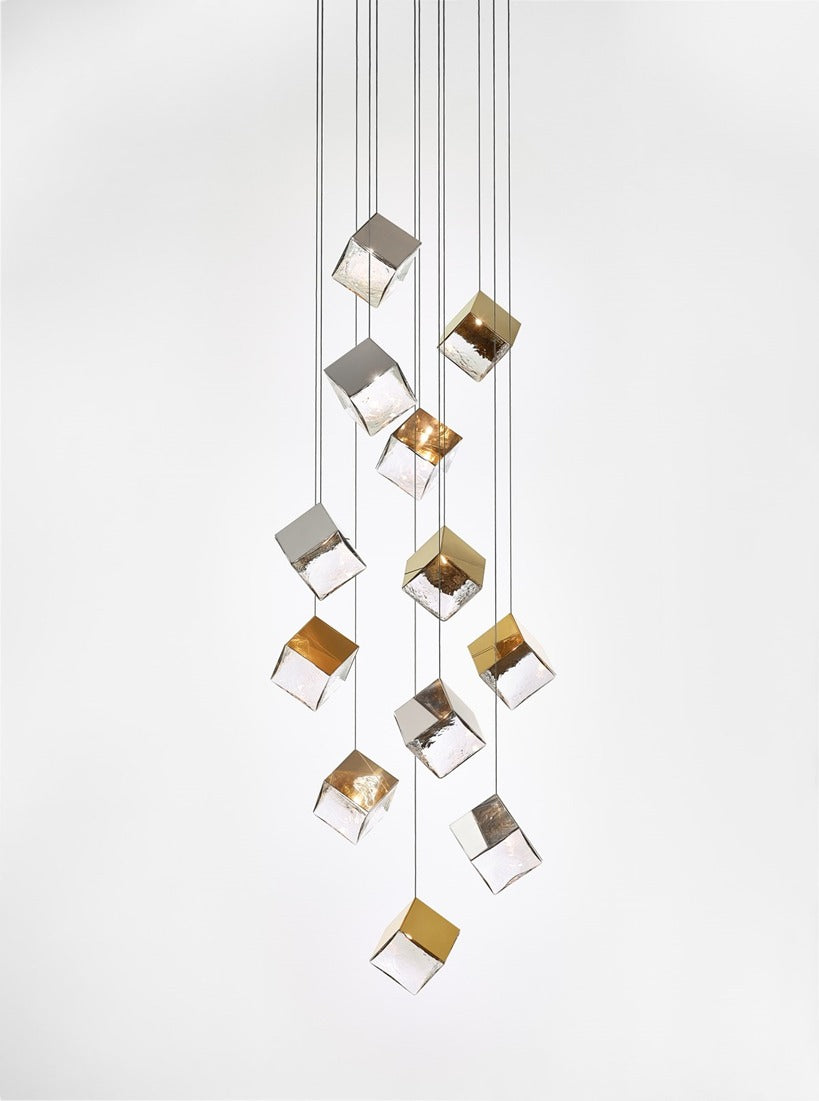 Pendant Lamp - 10301P/12 Gold + Clear D800 G9*12