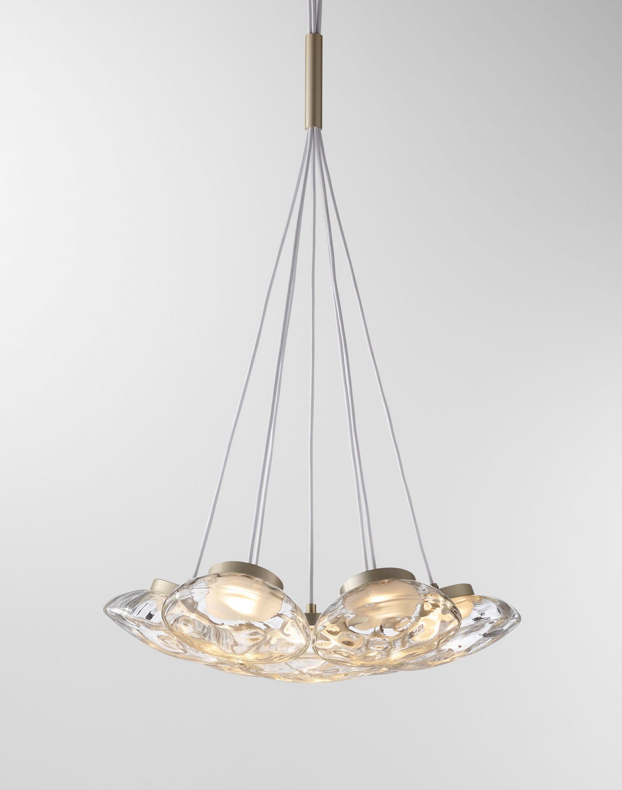 Pendant Lamp - 8829P/7 Amber+Gold LED 7*5W