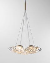 Pendant Lamp - 8829P/7 Amber+Gold LED 7*5W
