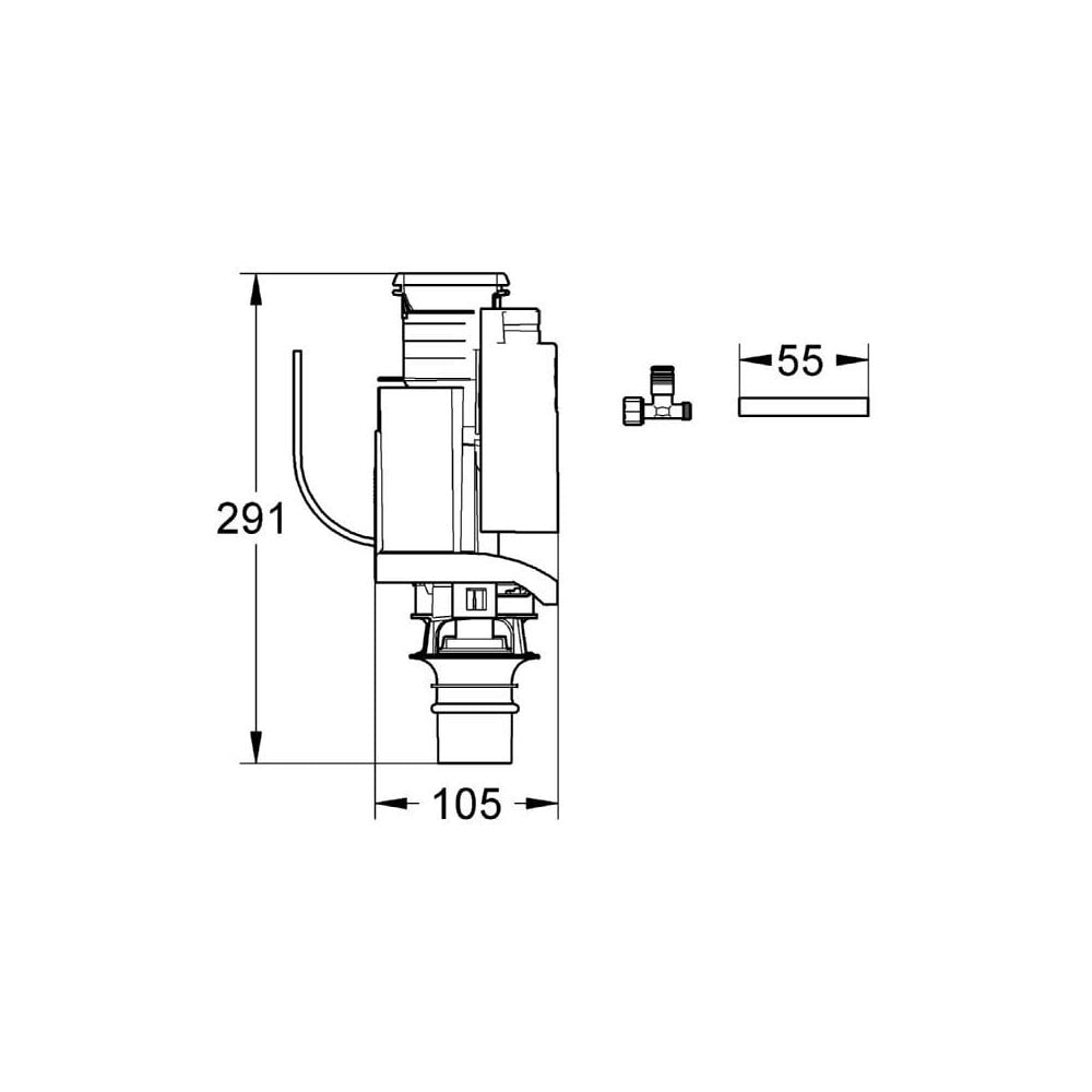 Grohe Adaptor for Flushing Cistern