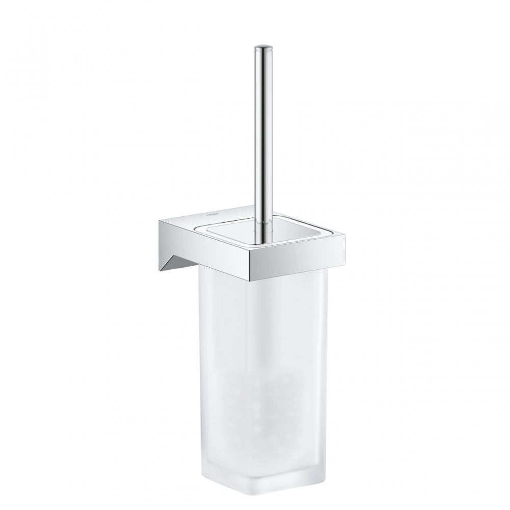 Grohe Selection Cube Toilet Brush Set – Chrome