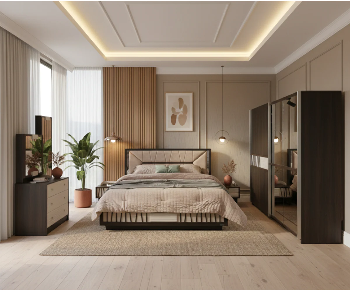 KBAD016 Andriana King Bed with Storage – 198×183 cm