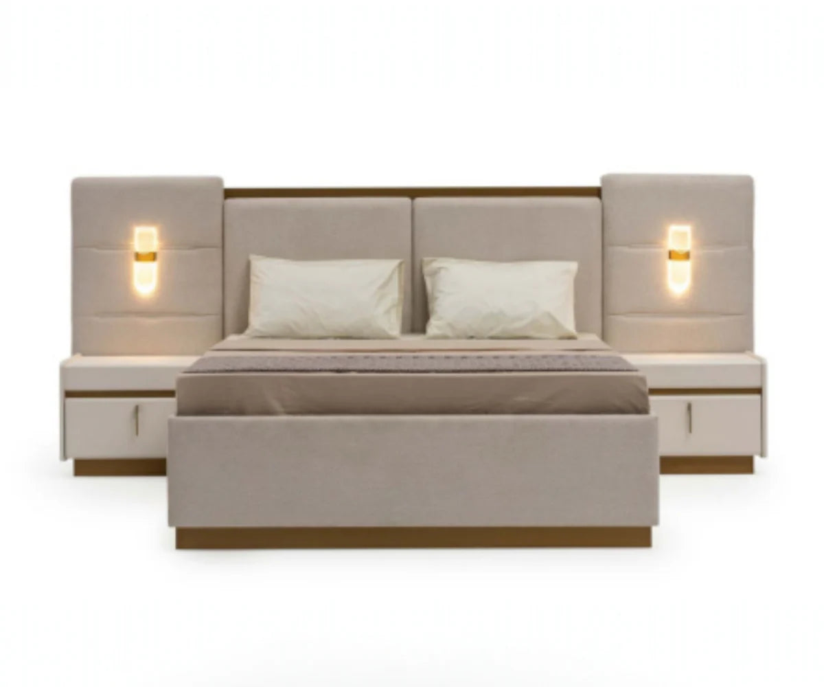 طقم غرفة نوم لورين – 180×200 سم، 6 قطع 