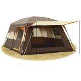 Toby’s New 6–8 Person Double Layer Outdoor Camping Tent – 380 × 260 × 185 cm Medium Brown Tent