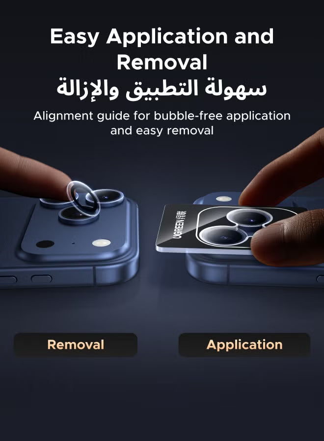 2P Screen Protector and 1P Camera Lens Protector Combo for iPhone 17 Pro Max Ultra HD Clear Scratch Resistant, Military-Grade Protection, Easy Installation, Anti-Fingerprint, Bubble Free Glass Film -