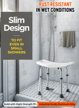 Adjustable Height Shower Stool