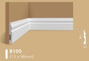 2.4m Plastic Molding B100 PW  10cm