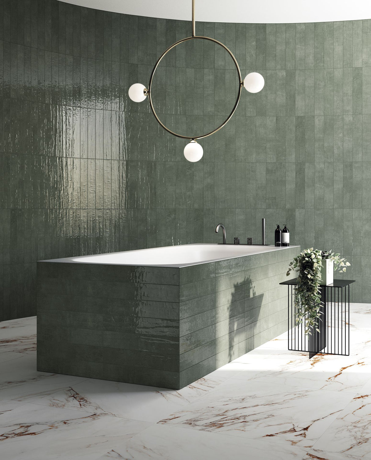 7.5×40 CF Pine Green Brick Tile