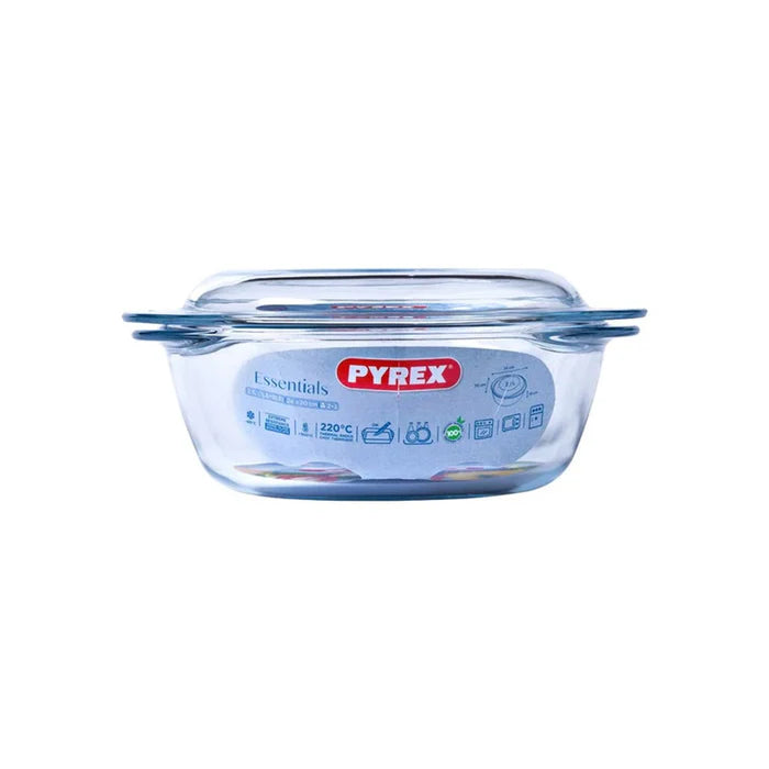 Pyrex 1L Glass Round Casserolee