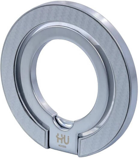 HAC-1054 Snap.Hold.Go Ultra-Thin Magnetic Phone Grip, Silver