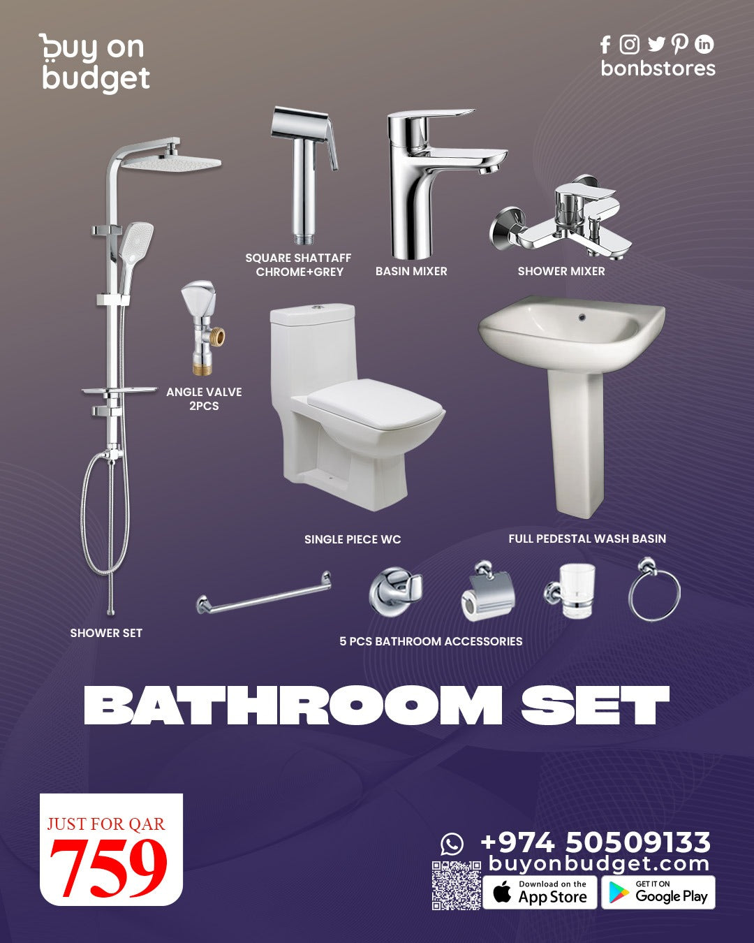 Bathroom Set Combo