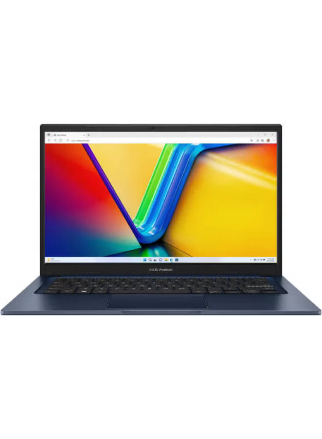 ASUS Vivobook X1404V Laptop – Intel Core 5 120U, 8GB DDR4 RAM, 512GB SSD, 14” FHD Display, Intel Graphics, Windows 11 Home, English UK Keyboard, Quiet Blue