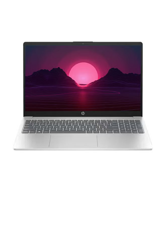 HP 250 G10 15.6-Inch FHD Laptop, Intel Core i3-1315U, 8GB RAM, 512GB SSD, Intel UHD Graphics, DOS, English/Arabic Keyboard, Silver
