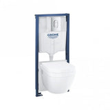 Grohe Euro Ceramic Rapid SL 5-In-1 Wall Hung Toilet Frame Set